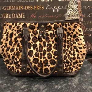 J. Crew Leopard Tote Bag EUC